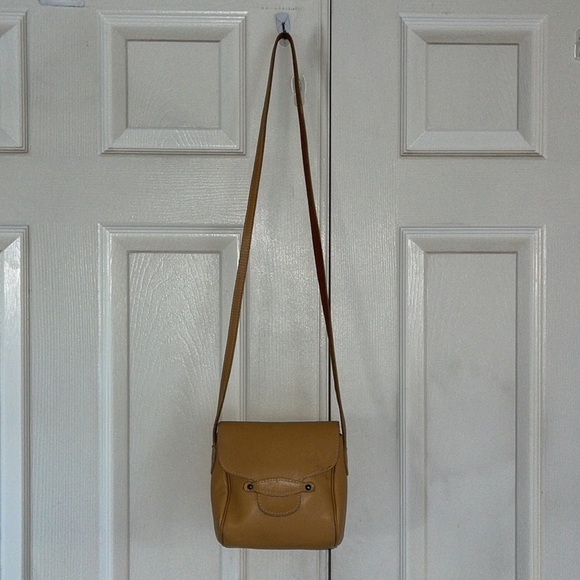 Leather Tan Small Crossbody Bag - Picture 1 of 6